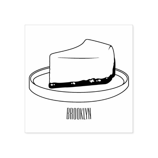 Tampons Encreurs Illustration du dessin animé Cheesecake (Impression)