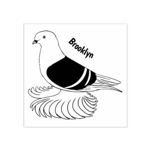 Tampons Encreurs Illustration du pigeon pigeon du Bouclier de Saxon
