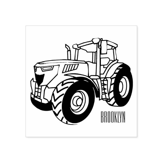 Tampons Encreurs Illustration du tracteur (Impression)