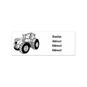 Tampons Encreurs Illustration du tracteur