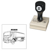 Tampons Encreurs Illustration du transport de carburant par camion- (Tamponné)