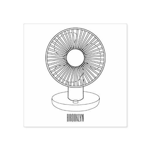 Tampons Encreurs Illustration du ventilateur (Impression)