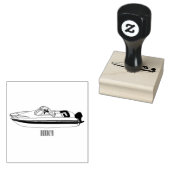 Tampons Encreurs Illustration d'un bateau à moteur (Tamponné)