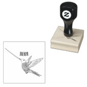 Tampons Encreurs Illustration d'un colibri à bec épée (Tamponné)