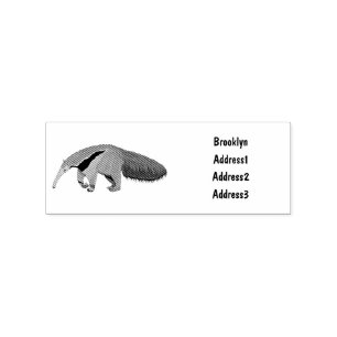Tampons Encreurs Illustration d'un dessin animé d'Anteater