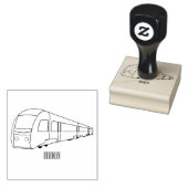 Tampons Encreurs Illustration d'un train électrique (Tamponné)