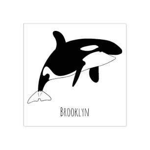 Tampons Encreurs Illustration d'une baleine tueuse