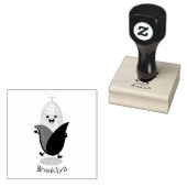 Tampons Encreurs Illustration d'une caricature de maïs joyeux (Tamponné)