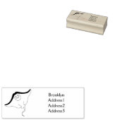 Tampons Encreurs Illustration d'une caricature de poisson stingray (Tamponné)