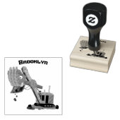 Tampons Encreurs Illustration d'une pelle à vapeur rouge mou (Tamponné)