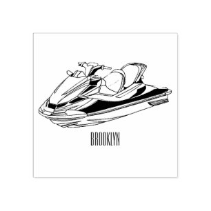 Tampons Encreurs Illustration Jet ski