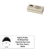 Tampons Encreurs Illustration mignon du ramboutan rose (Tamponné)