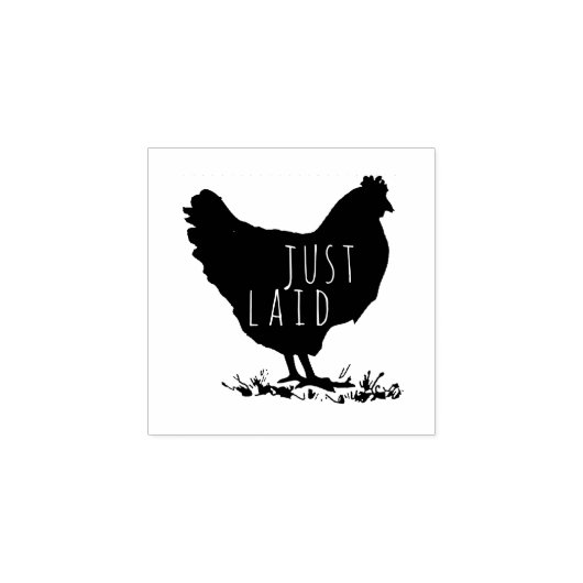 Tampons Encreurs Illustration simple du poulet Timbre d'oeuf person (Impression)