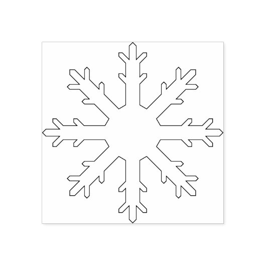 Tampons Encreurs Illustration Snowflake timbre art motif (Impression)
