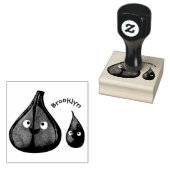 Tampons Encreurs Illustration végétale de caricature à l'ail mignon (Tamponné)