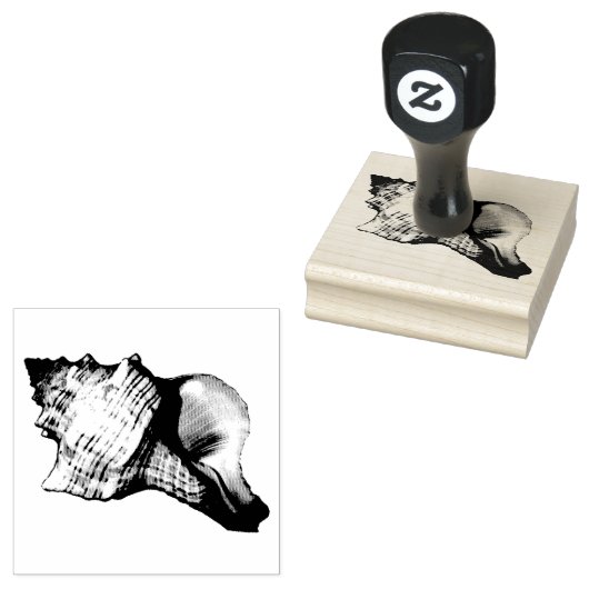 Tampons Encreurs Illustration Vintage Conch Shell (Tamponné)