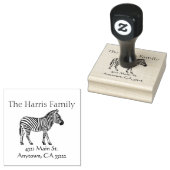 Tampons Encreurs Illustration Zebra personnalisée (Tamponné)