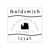 Tampons Encreurs Image de la ville et polices des années 1920 (Impression)