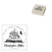 Tampons Encreurs Imaginaire Château Dragon De La Bibliothèque De, L (Tamponné)