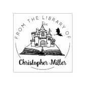 Tampons Encreurs Imaginaire Château Dragon De La Bibliothèque De, L (Impression)