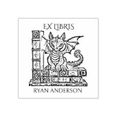 Tampons Encreurs Imaginaire vintage Baby Dragon Ex Libris (Impression)