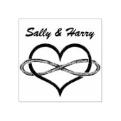 Tampons Encreurs Infinité coeur lemniscate BiColor or argent (Impression)