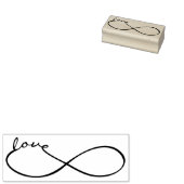 Tampons Encreurs Infinity Love Lemniscate noir + votre backgr. (Tamponné)