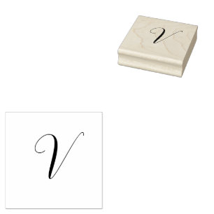 Tampons Encreurs Initiale de monogramme personnalisé