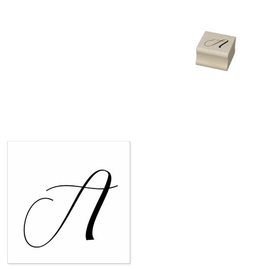 Tampons Encreurs Initiale du script personnalisé (Tamponné)