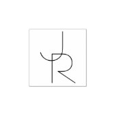 Tampons Encreurs Initiales de chevauchement modernes 2 (Impression)