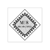 Tampons Encreurs Initiales de mariage dentelle ornementale sophisti (Impression)