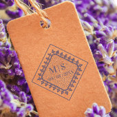 Tampons Encreurs Initiales de mariage dentelle ornementale sophisti