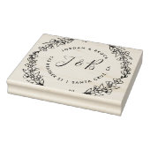 Tampons Encreurs Initiales du Mariage de la couronne tirée à la mai (Tampon)