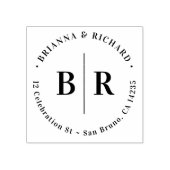 Tampons Encreurs Initiales officielles Typographie Mariage Adresse (Impression)