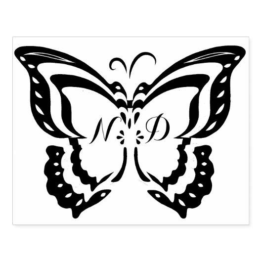 Tampons Encreurs Initiales personnalisées Grand Timbre en caoutchou (Impression)