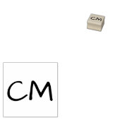 Tampons Encreurs Initiales personnalisées Timbre en caoutchouc pers (Tamponné)