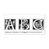 Tampons Encreurs Initiales personnalisées vintage Alphabet enfant (Impression)