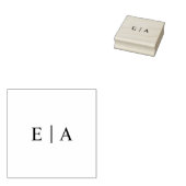 Tampons Encreurs Initiales simples du logo du Mariage Monogramme (Tamponné)