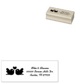 Tampons Encreurs Inséparables Mariage Adresse Timbre en caoutchouc (Tamponné)