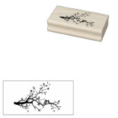 Tampons Encreurs Inséparables mignons sur une branche d'arbre (Tamponné)