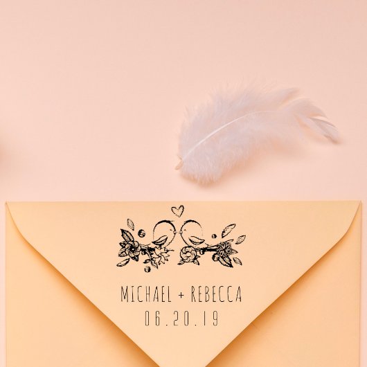 Tampons Encreurs Inséparables personnalisés à la main Nom de couple