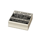 TAMPONS ENCREURS INSTRUCTIONS DE MANIÈRE SÛRE OBLIGATOIRE POUR LA M (Tampon)