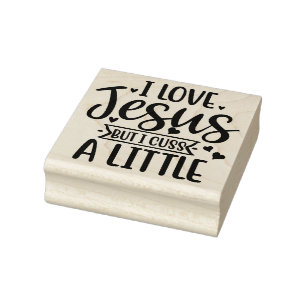 Tampons Encreurs J'aime Jésus mais je jure un peu