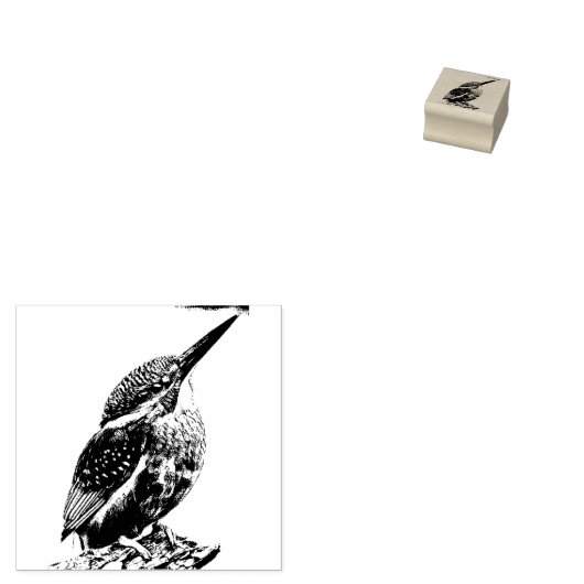 Tampons Encreurs J'aime le martin pêcheur (Tamponné)