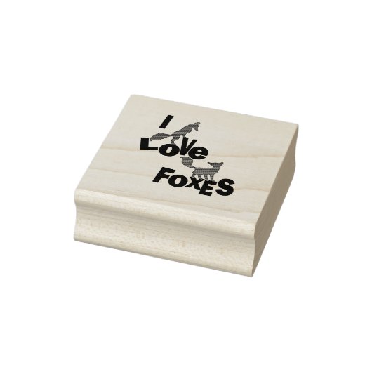 Tampons Encreurs J'Aime Les Renards (Tampon)