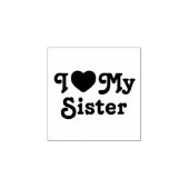 Tampons Encreurs J'aime ma soeur (Impression)