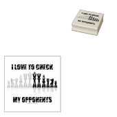 Tampons Encreurs J'Aime Vérifier Mes Opposants Jeu D'Échecs Réfléch (Tamponné)