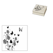 Tampons Encreurs Jardin papillon rose personnalisé (Tamponné)