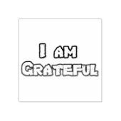 Tampons Encreurs Je Suis Reconnaissant De Script (Impression)