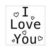 Tampons Encreurs Je t'aime les coeurs (Impression)